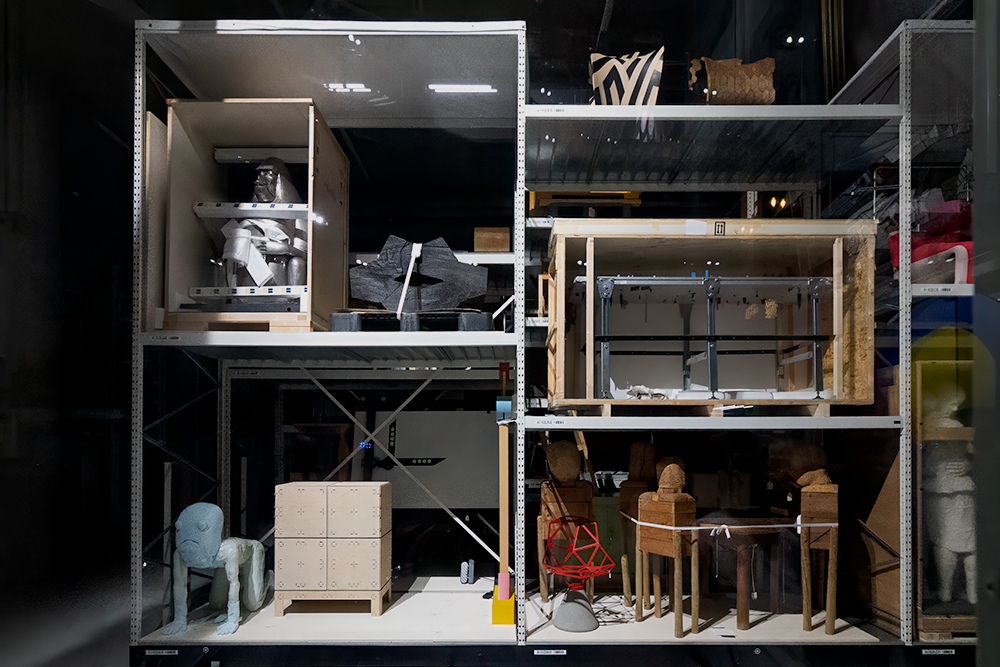 Stellingen in Depot van Museum Boijmans Van Beuningen