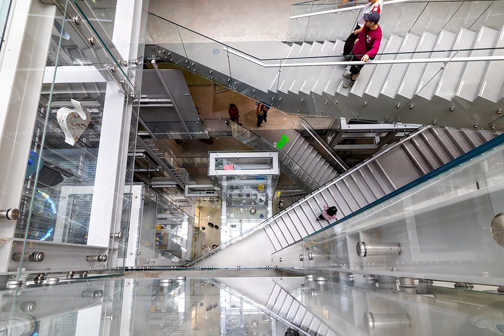 Trappen in Depot van Museum Boijmans Van Beuningen