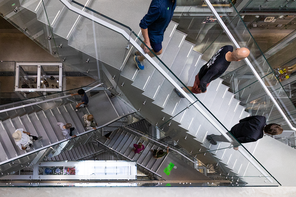Trappen in Depot van Museum Boijmans Van Beuningen