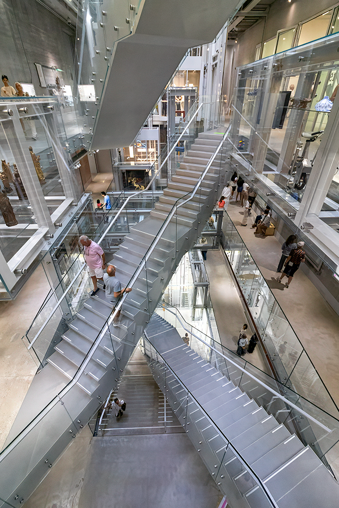 Trappen in Depot van Museum Boijmans Van Beuningen